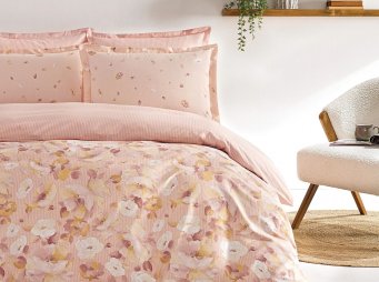 ift Kiilik Florian Rnf Nevresim Takm - Blush